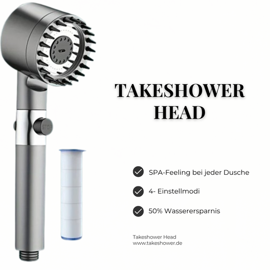 TAKESHOWER - VERSTELLBARER DUSCHKOPF MIT FILTER