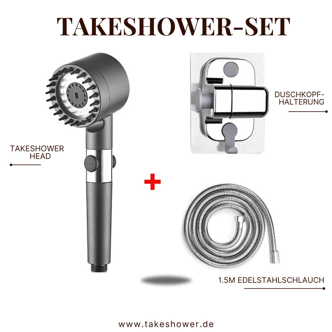 TAKESHOWER - VERSTELLBARER DUSCHKOPF MIT FILTER