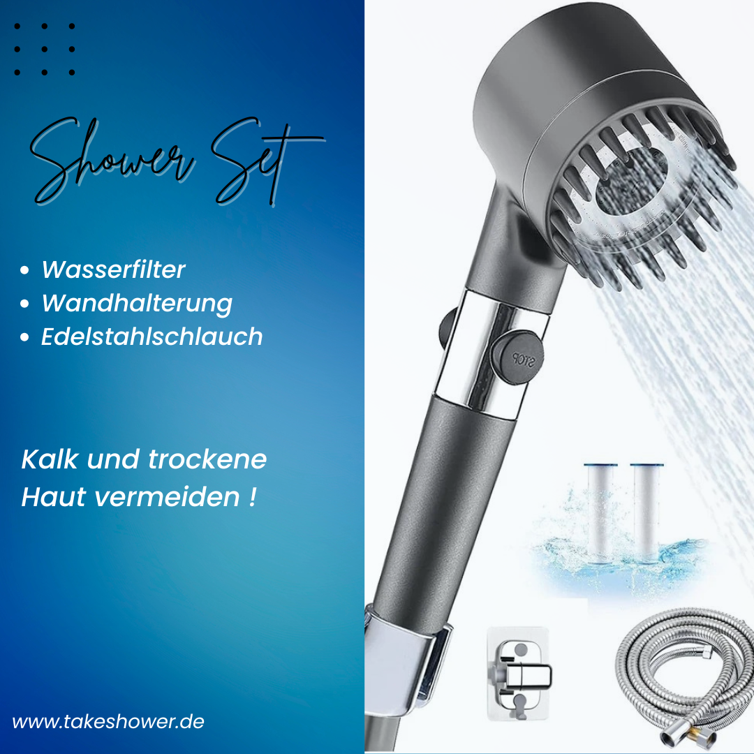 TAKESHOWER - VERSTELLBARER DUSCHKOPF MIT FILTER